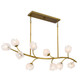 Quoizel Walker Ten Light Island Pendant in Vintage Brass - WALK1048PVB