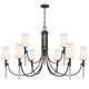 Quoizel - ELOU5048IN - Nine Light Chandelier - Eloura - Iron Gate