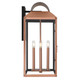 Quoizel Beryn Four Light Outdoor Wall Lantern in Aged Copper - BER8412AC