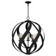 Quoizel Blacksmith Five Light Pendant in Earth Black - BMS2826EK