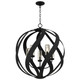 Quoizel Blacksmith Five Light Pendant in Earth Black - BMS2826EK