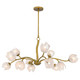 Quoizel Walker 12 Light Chandelier in Vintage Brass - WALK5040PVB