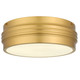 Quoizel - EMM1616BRG - Three Light Flush Mount - Emmett - Brushed Gold