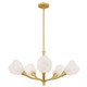 Quoizel - ADEL5030GFL - Five Light Chandelier - Adelyn - Gold Leaf