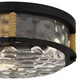 Quoizel Baltic Three Light Flush Mount in Matte Black - BTC1616MBK