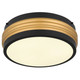 Quoizel Emmett Three Light Flush Mount in Matte Black - EMM1616MBK