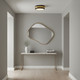Quoizel Emmett Three Light Flush Mount in Matte Black - EMM1616MBK