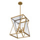 Quoizel Clovis Four Light Pendant in Brushed Weathered Brass - CLO1814BWS