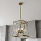 Quoizel Clovis Four Light Pendant in Brushed Weathered Brass - CLO1814BWS