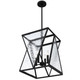 Quoizel Clovis Four Light Pendant in Matte Black - CLO1814MBK