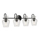 Quoizel - HLL8630MBK - Four Light Vanity - Hollis - Matte Black