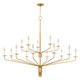 Quoizel Alexander 15 Light Chandelier in Brushed Gold - ALEX5055BRG