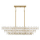 Quoizel Wright Five Light Island Pendant in Brushed Gold - WRIG542BRG