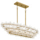Quoizel Wright Five Light Island Pendant in Brushed Gold - WRIG542BRG
