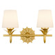 Quoizel Dorothea Two Light Vanity in Gold Leaf - DOT8616GFL