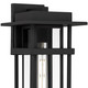 Quoizel Morgan One Light Outdoor Wall Lantern in Earth Black - MORG8408EK