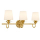 Quoizel - DOT8624GFL - Three Light Vanity - Dorothea - Gold Leaf