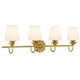 Quoizel - DOT8632GFL - Four Light Vanity - Dorothea - Gold Leaf