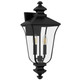 Quoizel Farley Two Light Outdoor Wall Lantern in Matte Black - FARL8408MBK