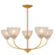 Quoizel Whitecap Five Light Chandelier in Brushed Gold - WHP5028BRG