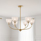 Quoizel Whitecap Five Light Chandelier in Brushed Gold - WHP5028BRG