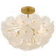Quoizel Audrey Four Light Semi-Flush Mount in Brushed Gold - AUD1718BRG