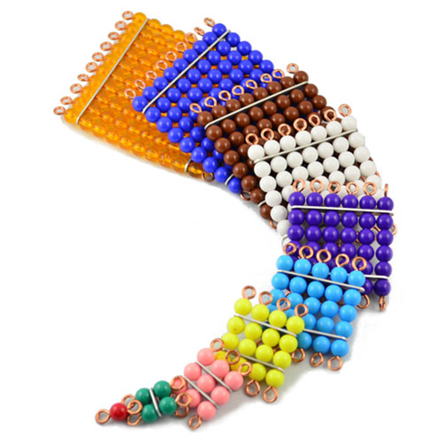 Montessori Materials: Decanomial Bead Box (55 in a box) (7MM)