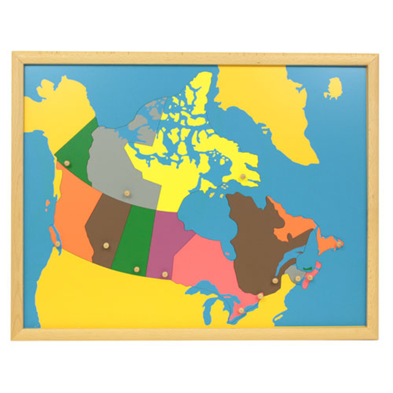 Canada Puzzle Map Montessori materials | Thinkamajigs