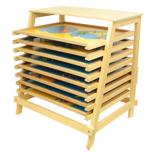 Puzzle Map stand Montessori materials Thinkamajigs