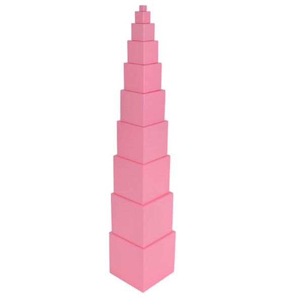 Pink Tower Montessori teaching material