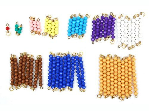 Short Bead Chains with beechwood wall frame