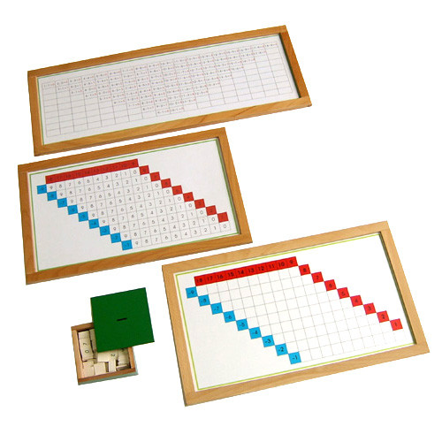 Subtraction Working Chart Set Framed with Tiles