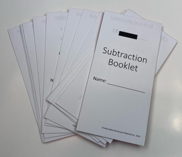 Subtraction Tables