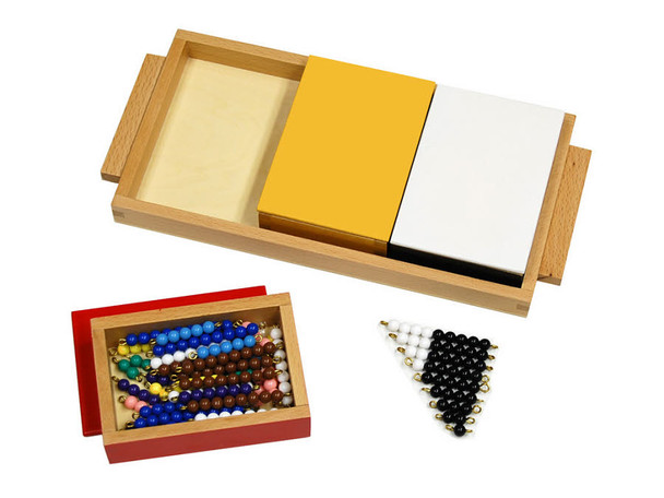 Addition Snake Game with 3 boxes, beads & tray