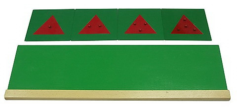 Triangle Fractions Metal with stand