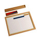 Subtraction Strip Board Framed with red, blue & white strips