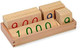 Wooden Number Cards Small 1 - 1000