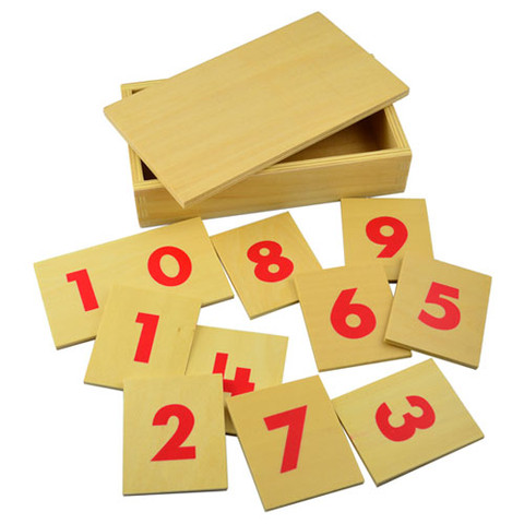 Set of 2 Montessori Number Rods with Number Tiles and Box - My