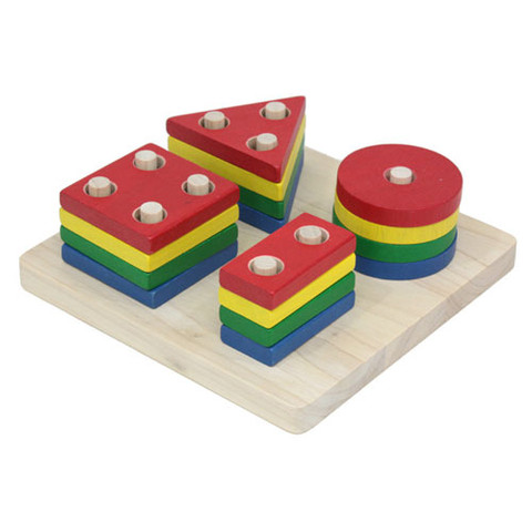 ポリックスとGEO SORTING BOARDの知育玩具 Geometric Sorting Board educational toys | Thinkamajigs
