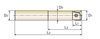 i-Xmill CORNER RADIUS HOLDERS, STEEL(STRAIGHT NECK TYPE) - Corner Radius Inserts ONLY | RTJ Tool Company