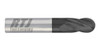 1/2 Dia., 2 Flute, 1 1/4 LOC, AlTiN Coated Ball Nose Carbide End Mill