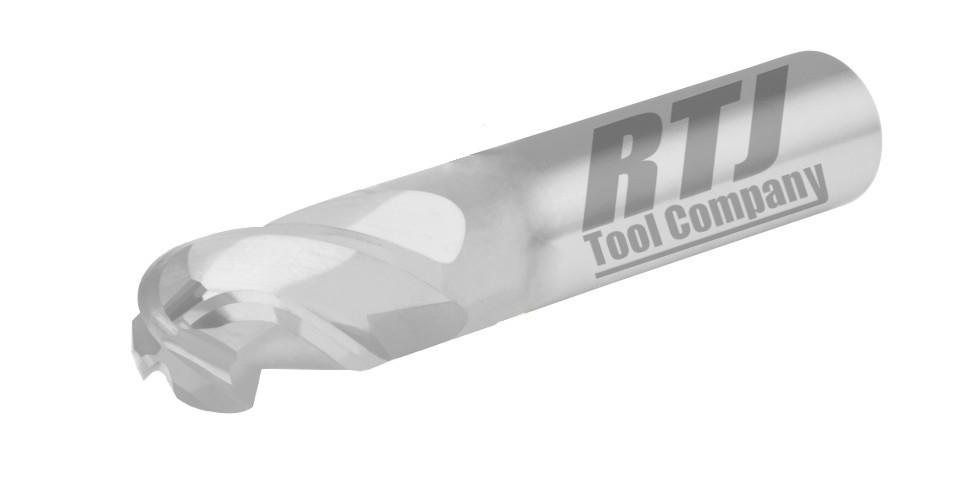 4 Flute, Ball Nose, Uncoated Carbide End Mill | RTJTool.com