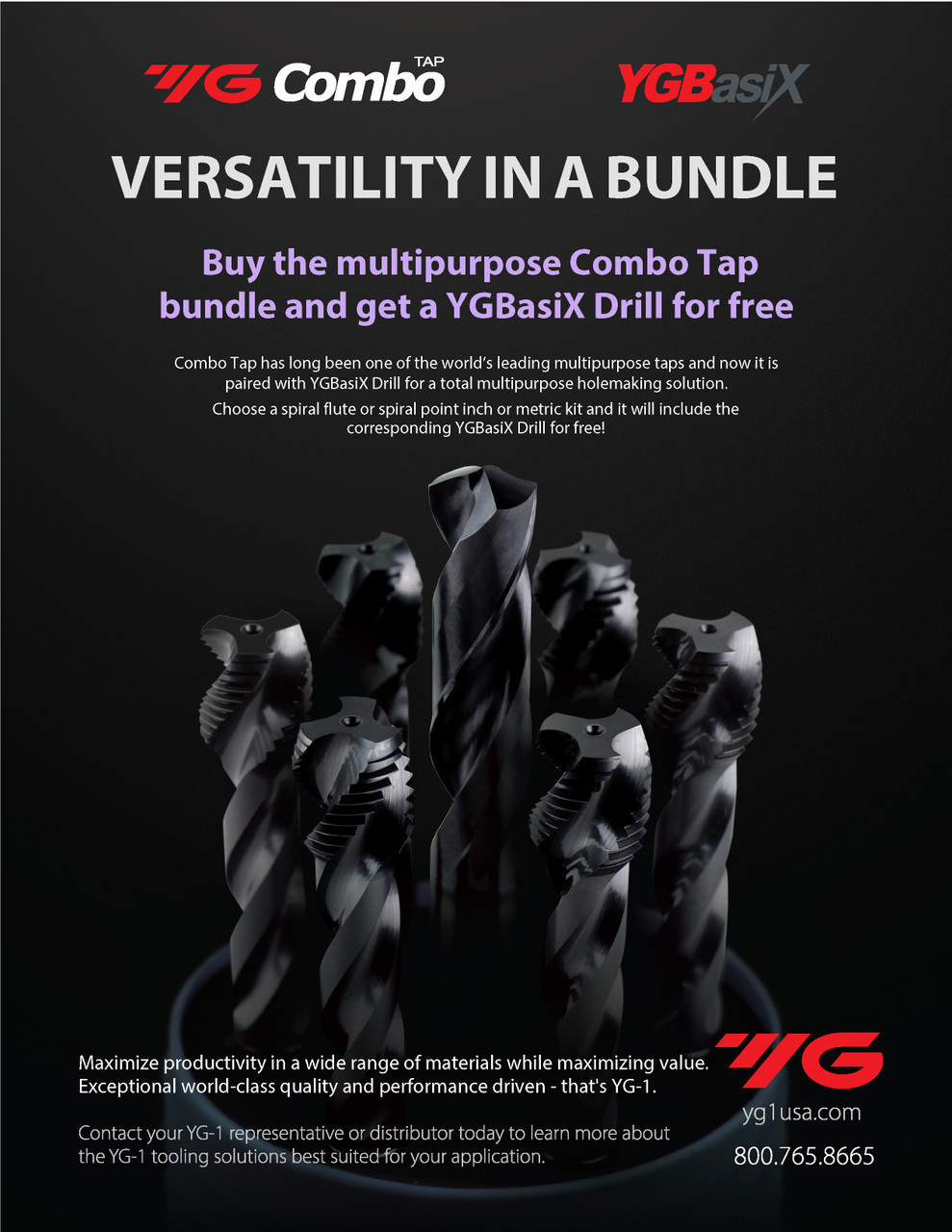 YG-1 Combo Tap/BasiX Drill Bundle | RTJ Tool Company