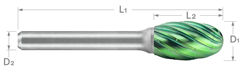SE Series Double Cut Carbide Burr | RTJ Tool Company