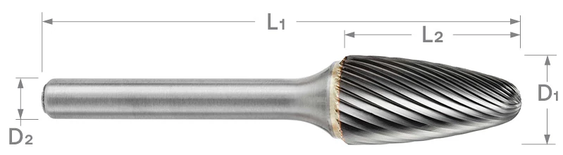 SF Series Single Cut Carbide Burr | RTJ Tool Company