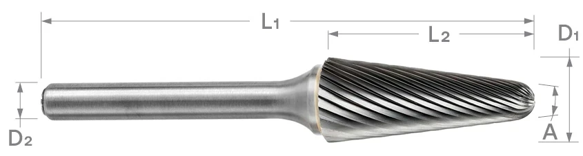 SL Series Single Cut Carbide Burr | RTJ Tool Company