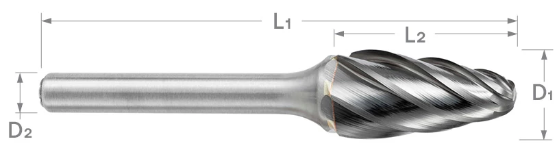 SF Series Non-Ferrous Cut Carbide Burr | RTJ Tool Company