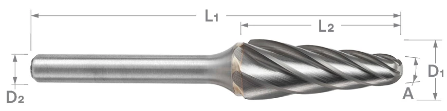 SL Series Non-Ferrous Cut Carbide Burr | RTJ Tool Company