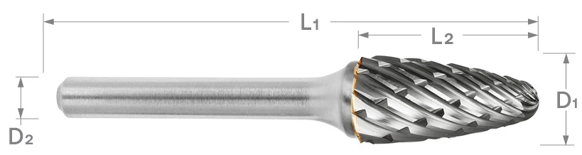 SF Series Steel Cut Carbide Burr | RTJ Tool Company