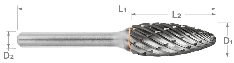 SH Series Steel Cut Carbide Burr | RTJ Tool Company